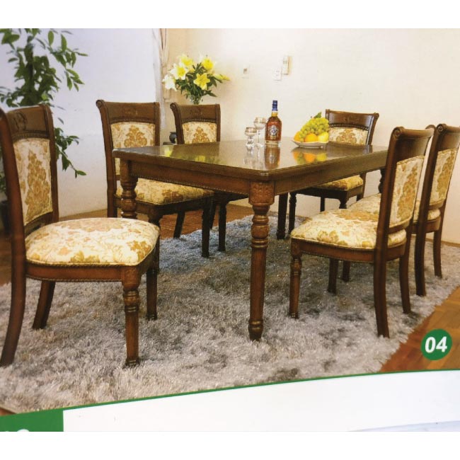 Bộ bàn ăn gỗ 5